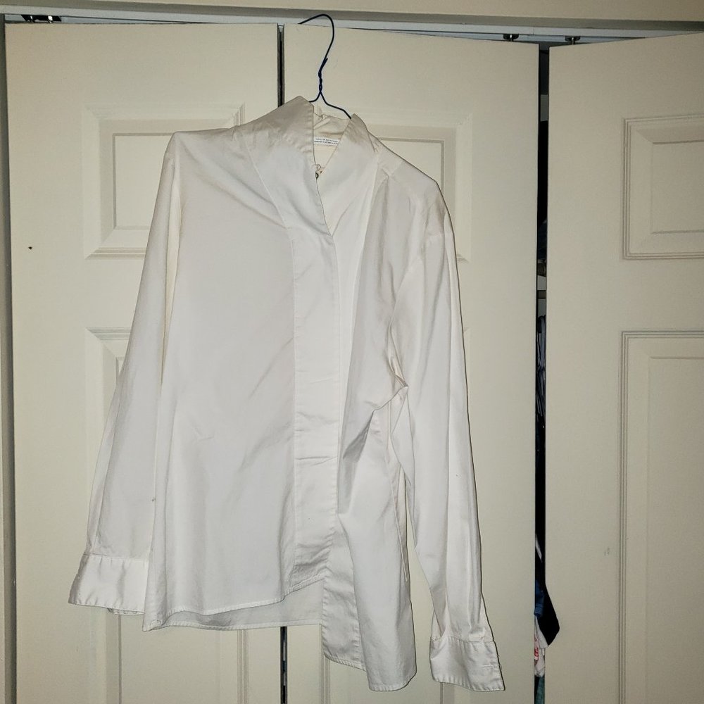 Size 14 Orvis white blouse